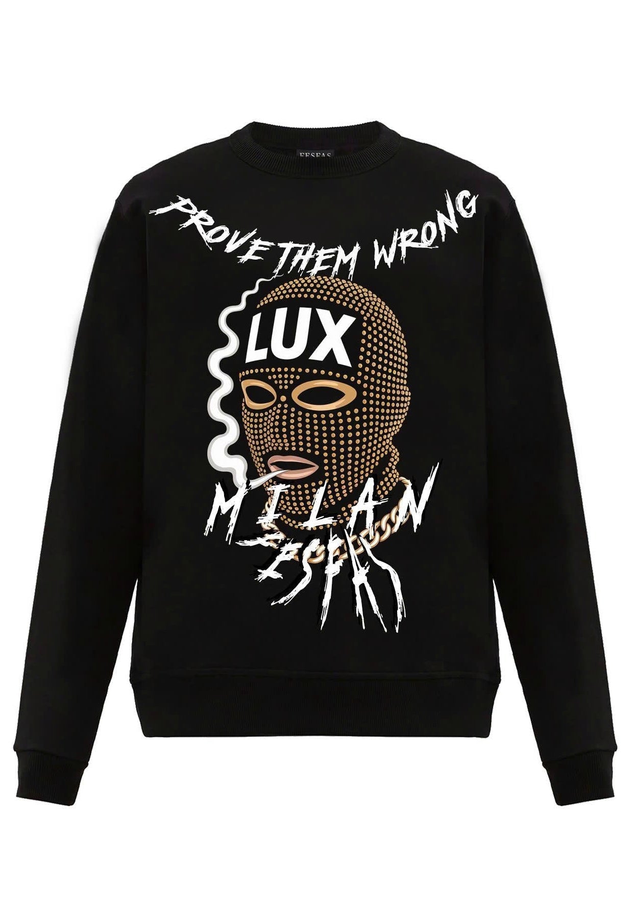 FesFas mask-print Sweatshirt | Black | Men