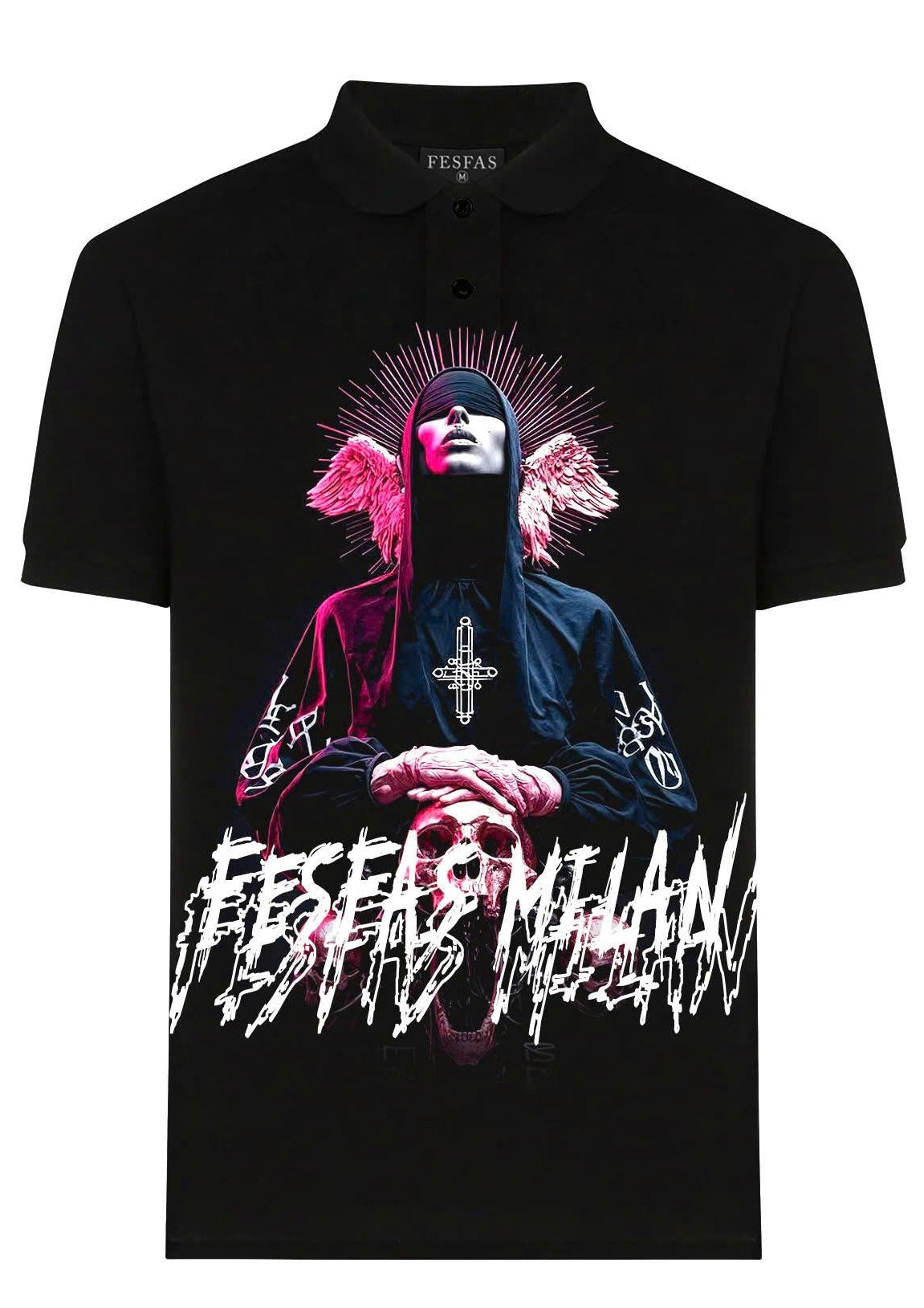 FesFas believer-print | Áo Polo | Nam | Màu Đen