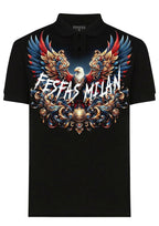 FesFas royal eagle-print | Áo Polo | Nam | Màu Đen