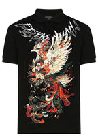 FesFas phoenix-print | Áo Polo | Nam | Màu Đen