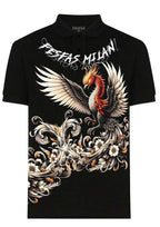 FesFas phoenix-print | Áo Polo | Nam | Màu Đen