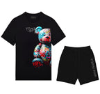 FesFas colorful bear-print | Bộ T-Shirt | Nam | Màu Đen