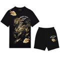FesFas golden horse-print | Bộ T-Shirt | Nam | Màu Đen