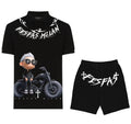 FesFas cool boy-print | Bộ Polo | Nam | Màu Đen