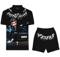 FesFas racing boy-print | Bộ Polo | Nam | Màu Đen